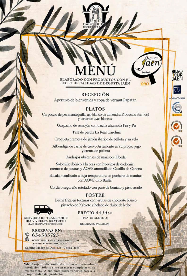 ´Menú Degusta Jaén