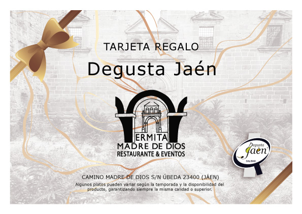 Tarjeta regalo experiencia gastronómica Degusta Jaén
