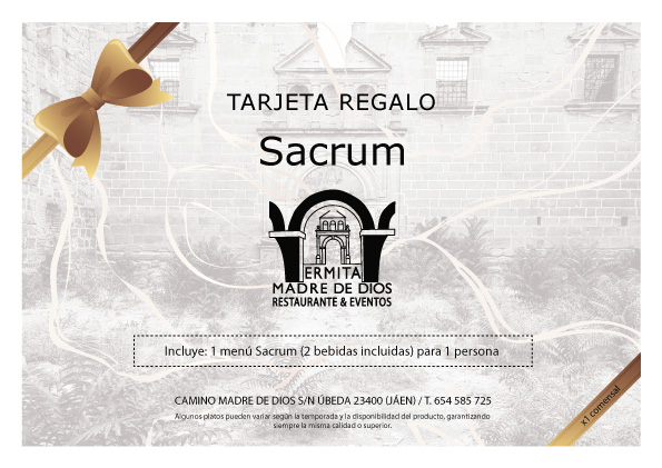 Tarjeta Regalo Sacrum